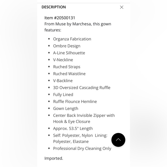 Marchesa Brown Tiered Ruffled Gown - Picture 3 of 5